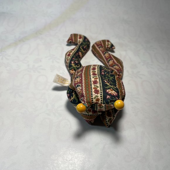 Vintage Liberty of London Handmade Floral Fabric Beanbag Frog Very Collectable ! - Picture 5 of 8